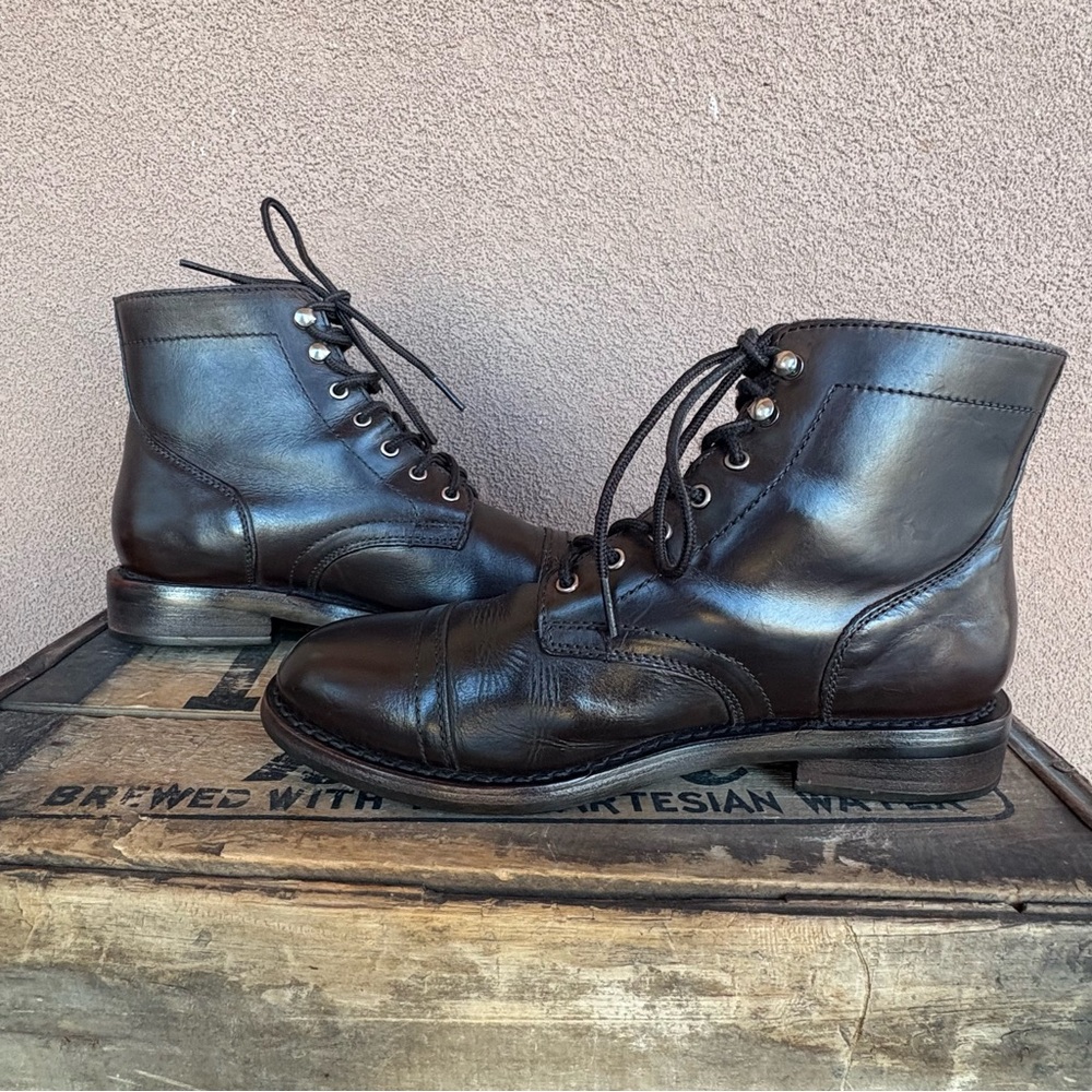 Thursday Boot Company Brown Leather Women’s Captain Boot - Picture 10 of 14